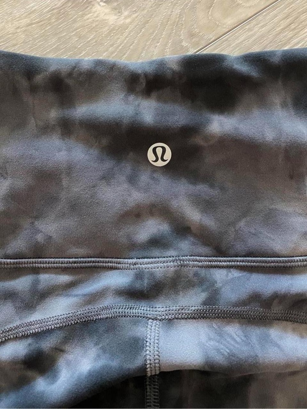 lululemon athletica grey tie dye High-Waist flair leggings with Logo
